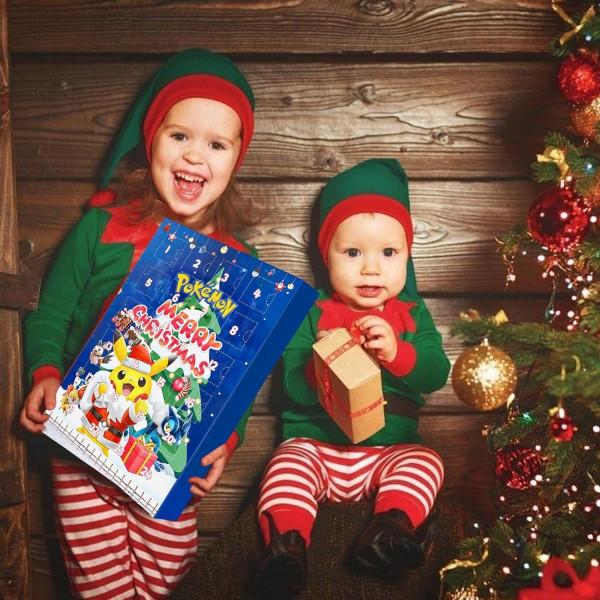 Lasten adventtikalenteri, 24 lahjapalaa - satunnainen tyyli (blindbox), joulukalenteri lapsille A