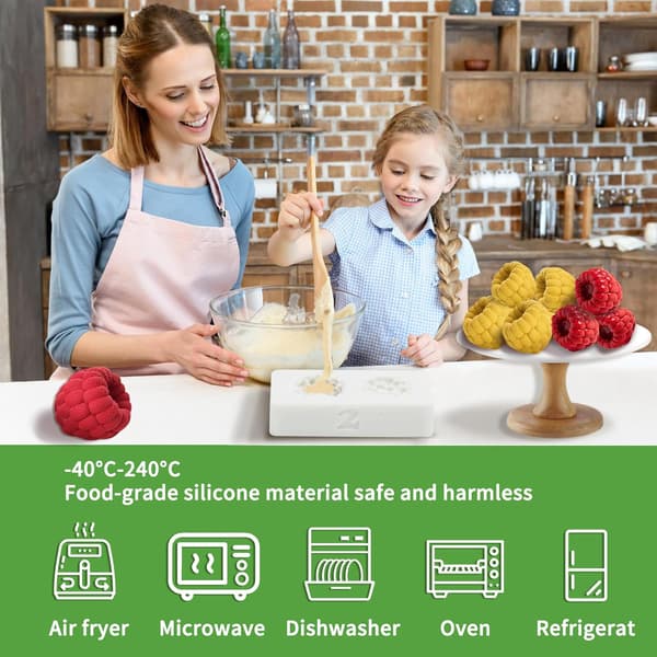 Silikone bageform sæt med 8, non-stick bærform til kager og desserter-FA-