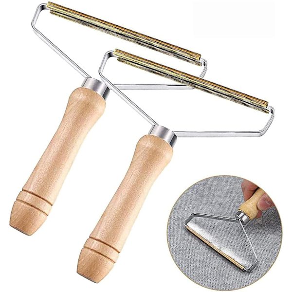 2-pack, katt- och hundhårborttagning Husdjurshårborttagning och päls för mattor, kläder Återanvändbar luddborttagning Roller Razor Scraper Cleaner