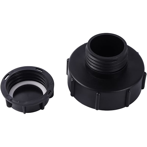 IBC tankadapter S100 x 8 - För reduktion S60 x 6 - Grov gänga med lock - Trädgårdsslang - Kranadapter
