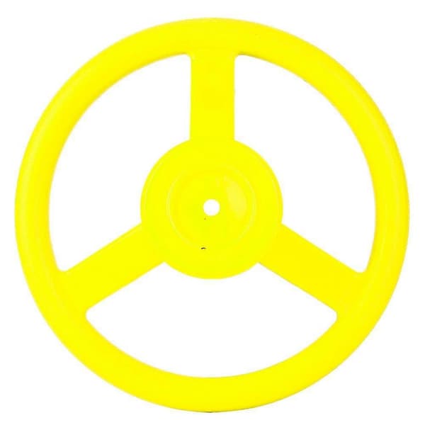 Small Plastic Steering Wheel for Outdoor Playground, Swing Set Accessory (Yellow)-FA-