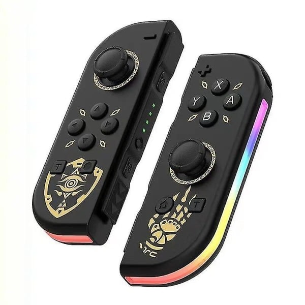 Trådløs Controller Kompatibel med Nintendo Switch, Oled, Lite Spilkonsoll Joystick (V/H) Udskiftning med RGB Højre - Blå Rød Blue Red