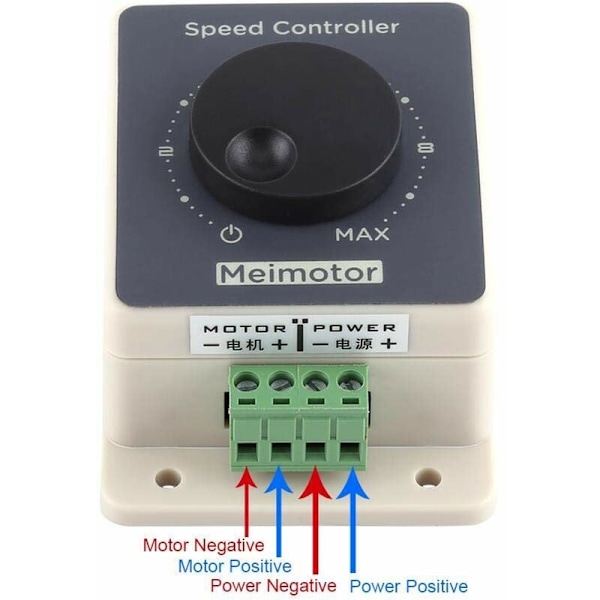 Motorvarvtalregulator (12V, 240W), PWM Motorvarvtalregulator