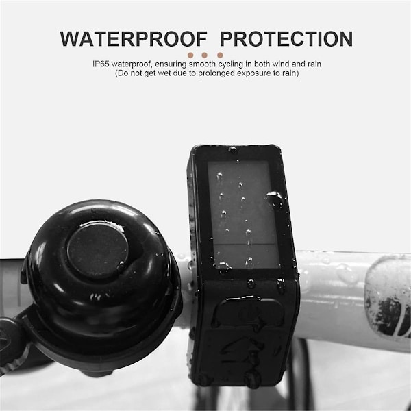 Ebike LCD-skjerm Mini Meter KT-LCD4 Display Vanntett Kontakt For KT-kontroller Elcykkel Konverteringssats (FMY)