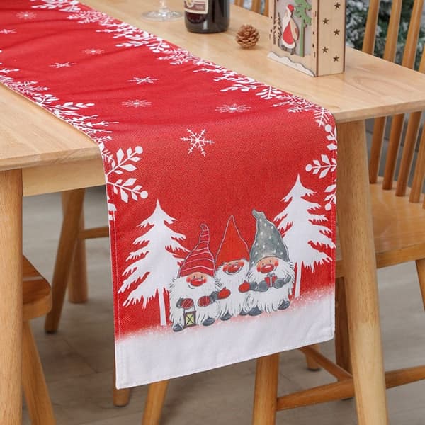 Julduk Snöflinga Pöytäliina HARMAA-FA- Gray