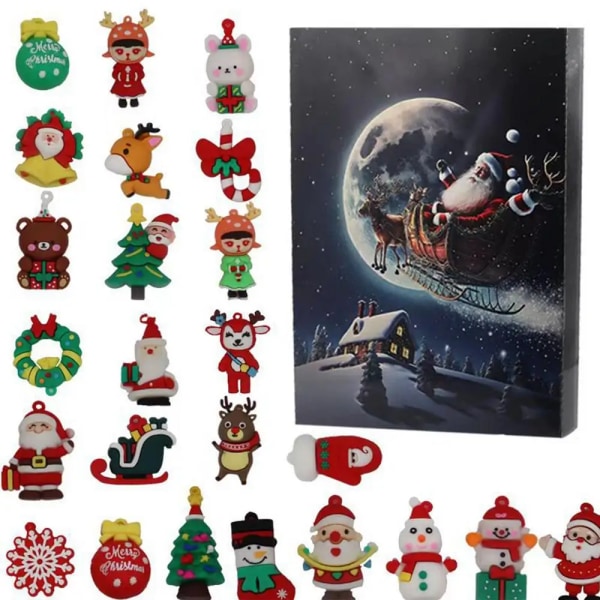 Jul adventskalender 2023 Sensoriske Fidget Toys Julekalender 24 dage nedtælling Nytårs overraskelsesgave til børn Drenge Piger style 5