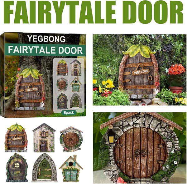 Set med 6 miniatyr-alvedører