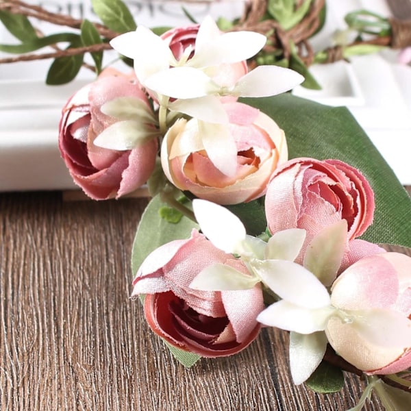 Boho Blomsterkrone Blomsterkrans Hovedbånd Blomsterkrone Krans