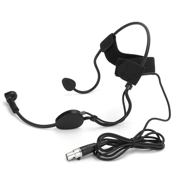 Mini 3-polet hovedbåndsmikrofon Kondensatormikrofon til trådløs systemsender Lydmixer