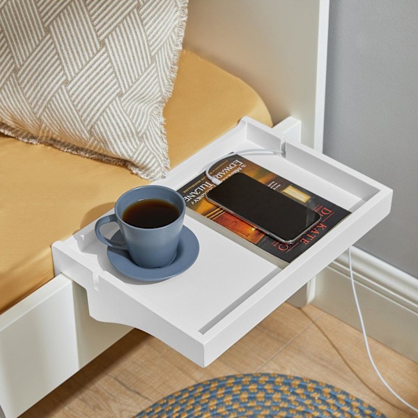 SoBuy Sengebord Natbord Design Natbord NKD01-W White