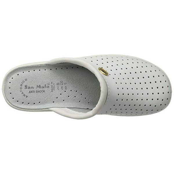 Dek Dam/Dam Läder Clogs 40 EUR Vit 40 EUR White
