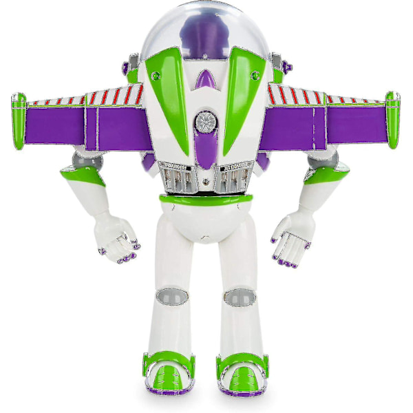 Buzz Lightyear interaktiv snakkende actionfigur fra Toy Story, 28 cm, med over 10 engelske fraser, interagerer med andre figurer og lyser