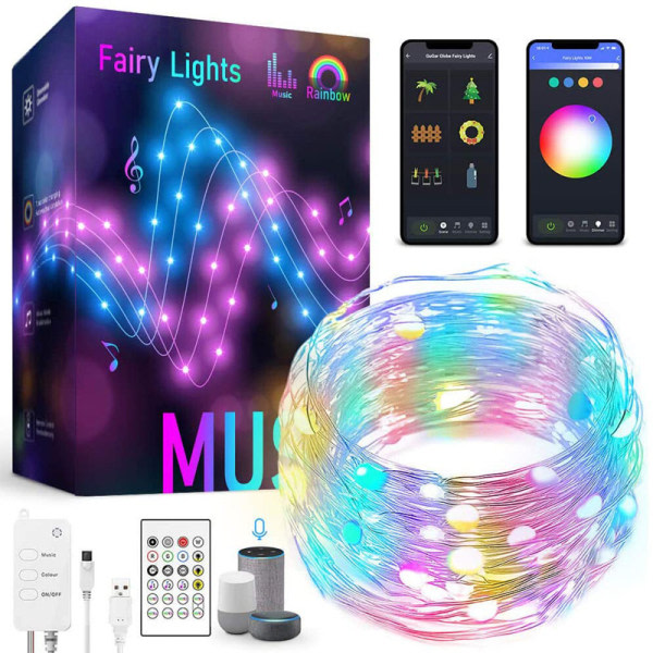 Remote Control RGB Light String Smart WiFi Christmas Decoration