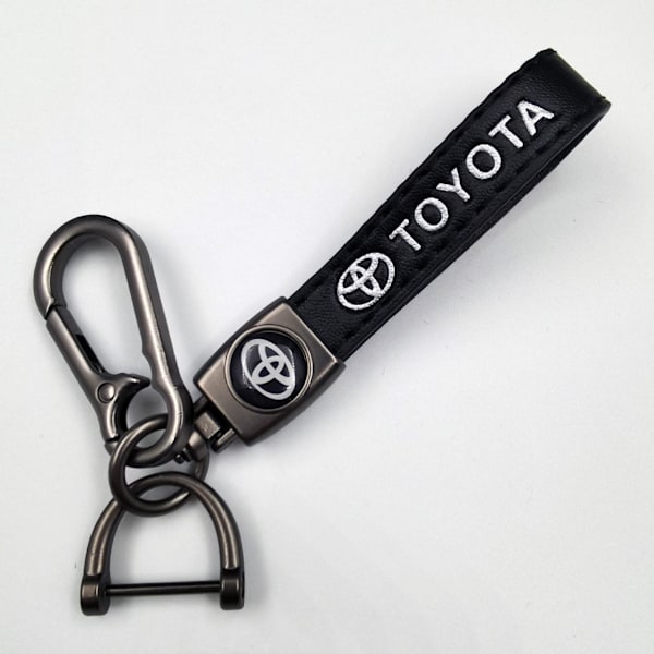 Lær nøkkelring for bil og sykkel i metall | Holdbar nøkkelring | Nøkkelring og krokbeslag i sølv Sølv Hardware Silver Hardware Toyota