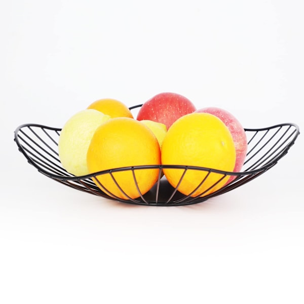 Modern Fruktskål, Frukthållare för Förvaring av Frukt och Grönsaker, Minimalistisk Tråd Fruktkorg för Köksbänken, Heminredning, Bänkskiva