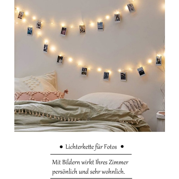 10M 100 LED-valoa ja 50 klipsiä