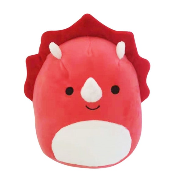 20-25cm Squishmallow Kudde Plyschleksak RÖD TRICERATOPS RÖD red triceratops