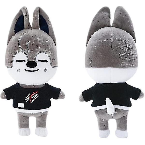 Cartoon Stray Kids Skzoo Plyschleksaker 21 cm Plysch stoppad docka Bbokari Wolf Chan Leebit Dwaekki Jinir Wolf Chan
