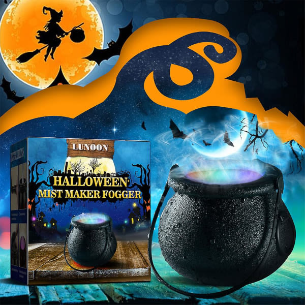 2023 Lunoon Witch Jar Atomizing Lamp 7 Farger Flamme Fargeendring