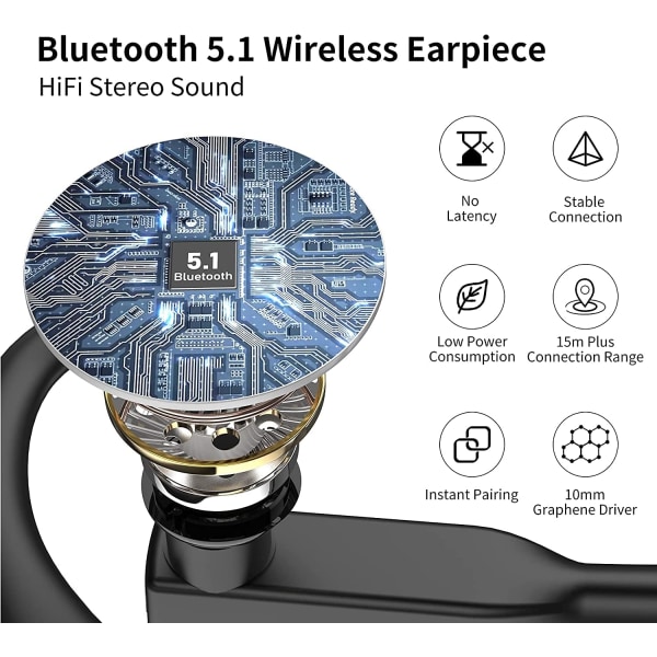 Bluetooth-headset för mobiltelefon, handsfree