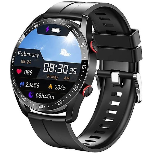 Mode Bluetooth Smartwatch, Full Touch Health Tracker Watch med blodtryck, blodsyrespårning, sömnövervakning