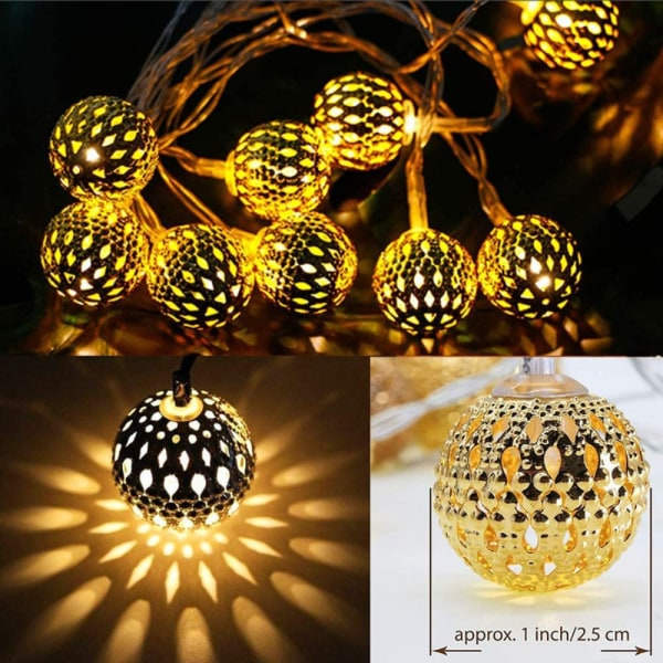 Led lyskæde Fe-lys VARM HVID 3M 20LEDS USB 3M varm w