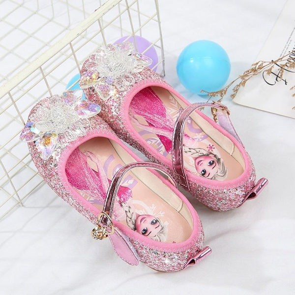 Prinsesse sko Elsa sko barn festsko rosa 17,5 cm / størrelse 28