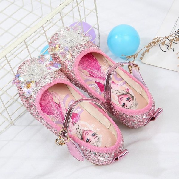 prinsesskor elsa skor barn festskor rosa 20 cm / størrelse 33
