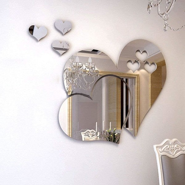 Setti 2 kpl kideakryyli DIY peiliseinätarraa (10 arkkia)