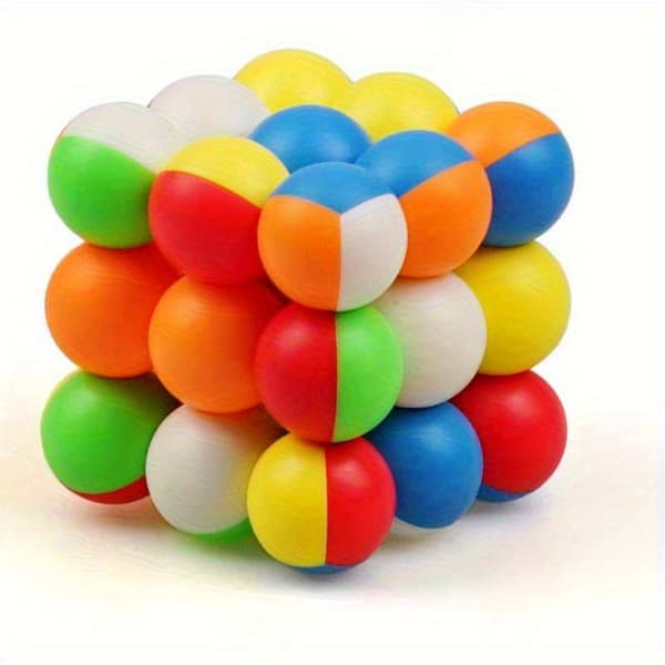 Tarraamaton 3x3 pallokuutio taikapalapeli-FA-