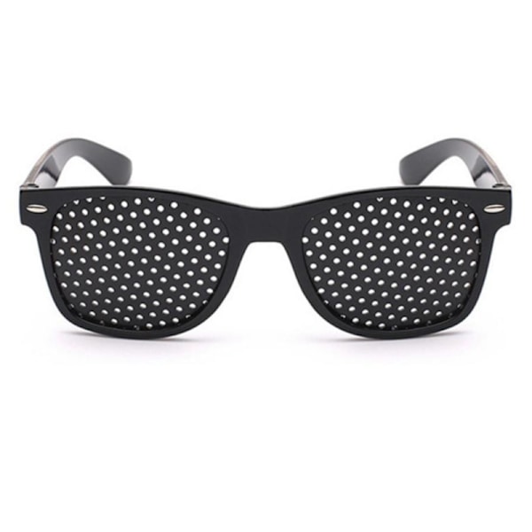 2-pakkipinhole-lasit näön parantamiseen, musta unisex