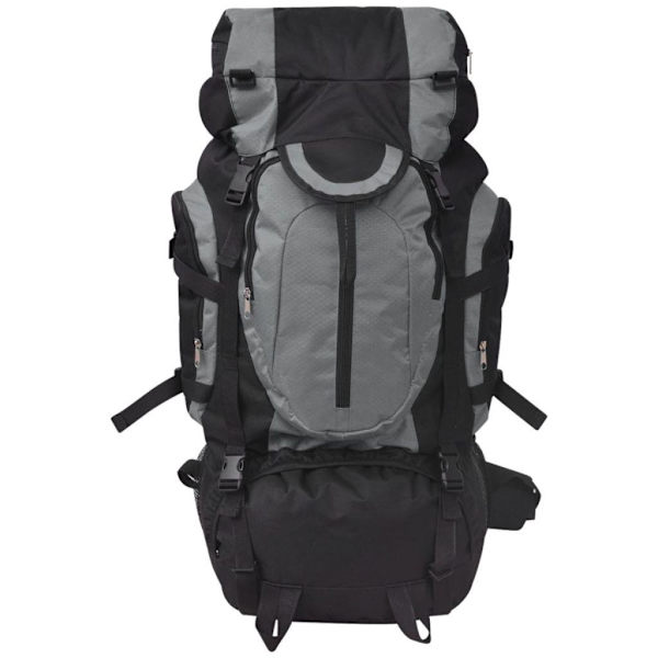 vidaXL Vaellusreppu XXL 75 L musta ja harmaa multicolor 1250