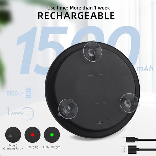 30x suurentava peili valolla, 10 cm LED-meikkipeili 3 imukupilla-FA-