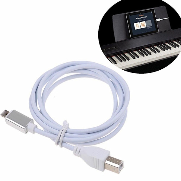 MIDI-tangentbordsomvandlare USB 2.0-kabel för iPhone 1M