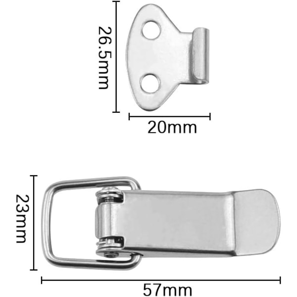 Stykker Toggle Latch Fjederbelastet Rustfrit Stål Toggle Latches