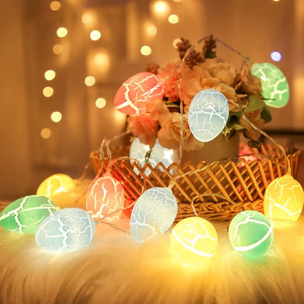 Pääsiäismunan muotoiset valosarjat, 3m 20 LED pääsiäismunan muotoiset valosarjat