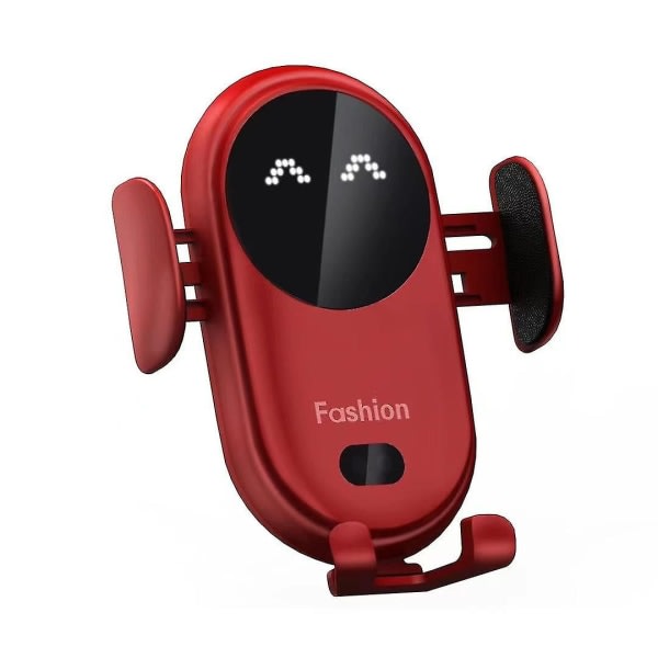 Starlight-smart Car Trådlös Laddare Telefonhållare Smart Auto Sensing Biltelefonhållare (röd)