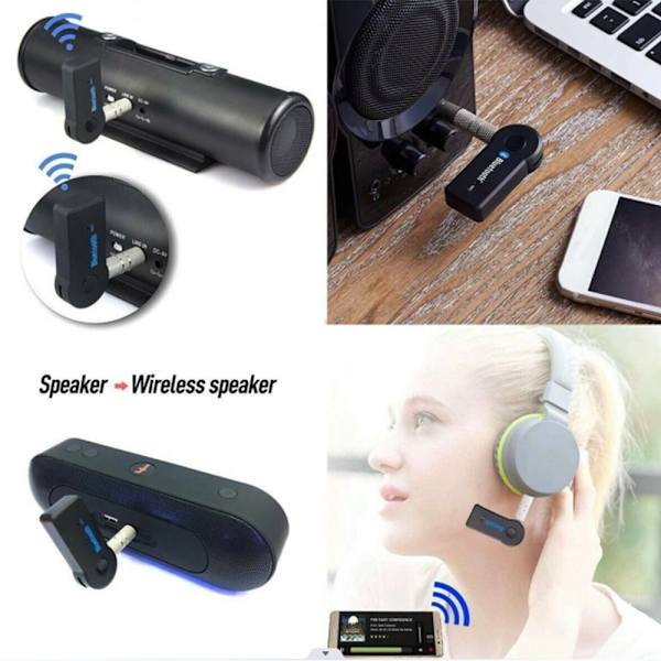 Bil Bluetooth-mottagare Musikadapter Bilstereo Aux