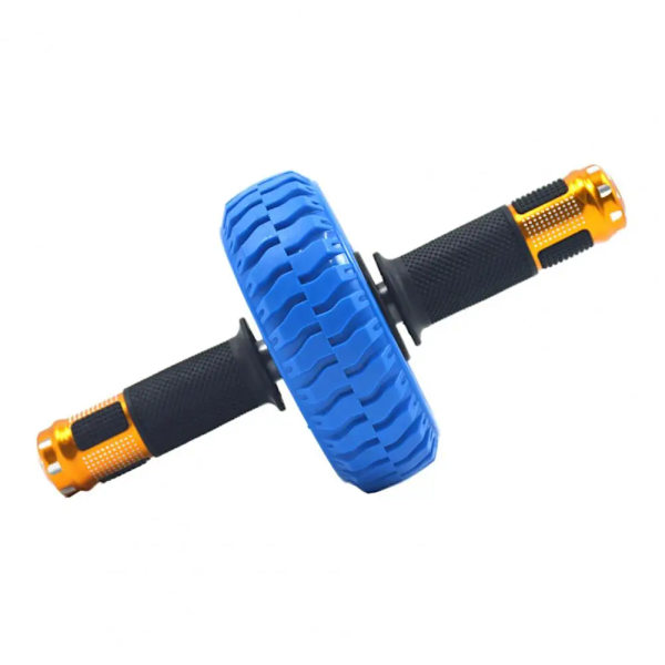 Solid Ab Wheel Roller Gummi Ab Träningshjul Abd Blue