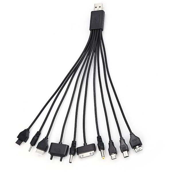 10-i-1 Multifunksjonell Ladingskabel USB-kabler for iPod Motorola Nokia Samsung LG Sony Ericsson Forbrukerelektronikk Datakabler