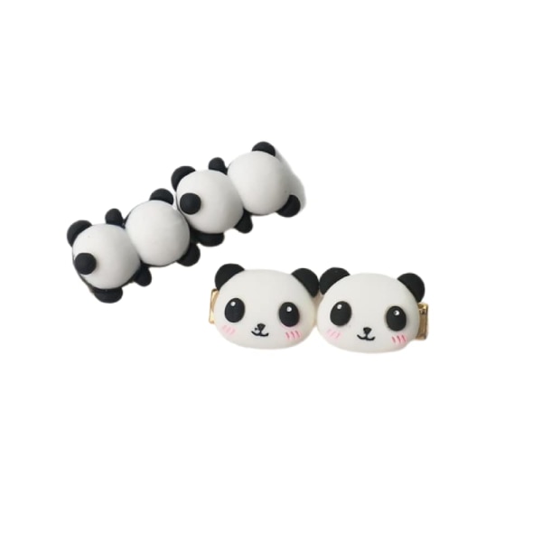 4 of Set Women Funny Hair Pin Set Cute Food Cookie Panda