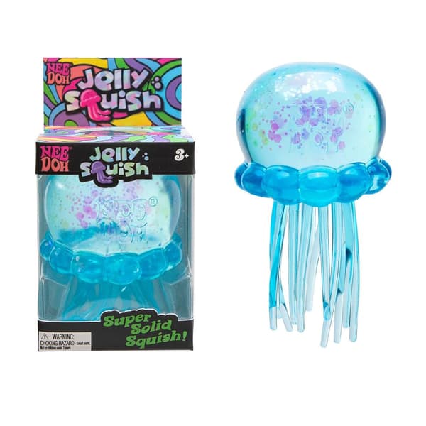 NeeDoh Manet Gelé Squish Stress Fidget Sensorisk Klemmeleke for Barn Voksne Blå-FA-