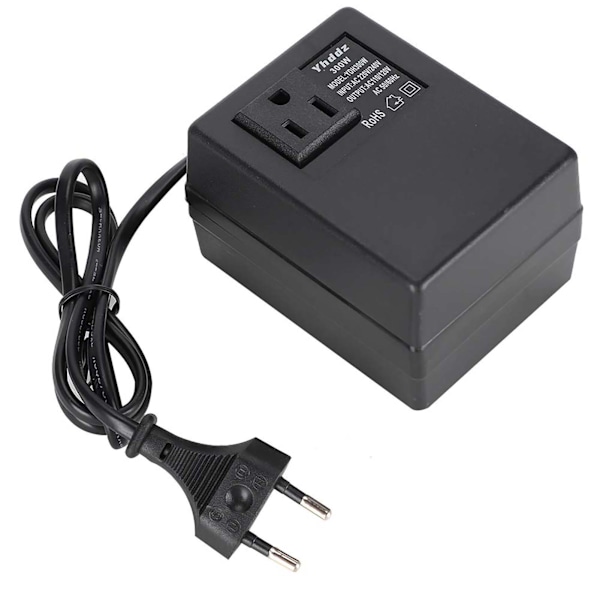 300W Strømtransformer Spændingsomformer AC 220V til 110V EU-stikadapter EU-stik