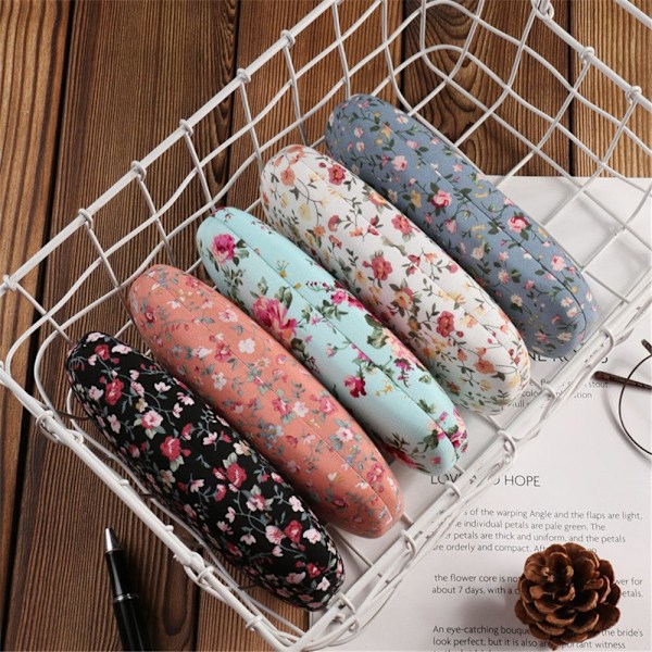 Brilleretui Solbriller Holder CASE BLOMMARBLOM sort Flower-Flower black