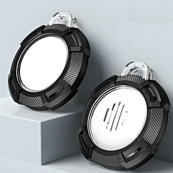 Robust & Stødtåligt Airtag Skal med Kulfiberdesign black