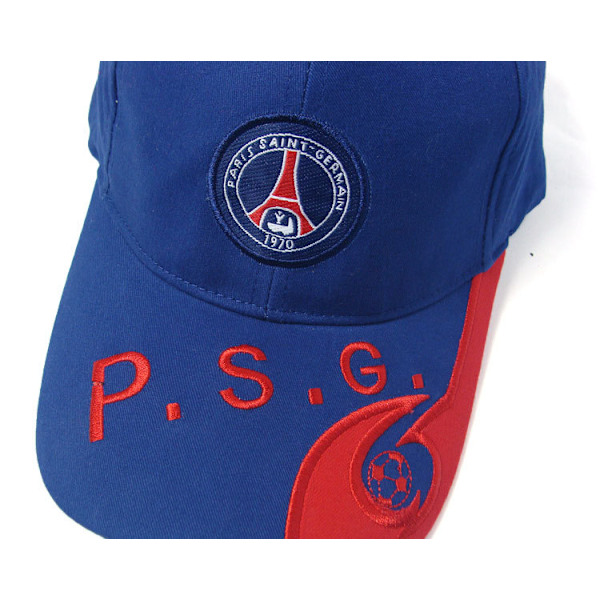 Brodert caps Unisex justerbare fotballcapser Paris Blue