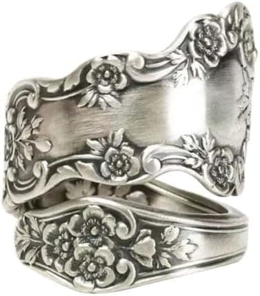 925 Sterling Sølv Justerbar Lagdelt Kjede Ring, Festlige Ringer For Kvinner (Skedslev)