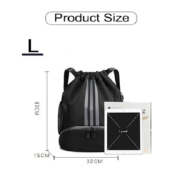Ryggsäck för sportgymnastik med stor kapacitet shoes bag
