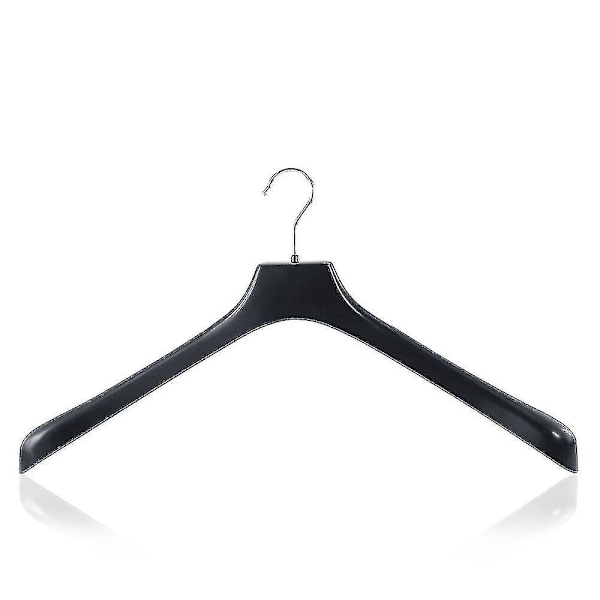 Klädhängare 50cm Extra Bred Stark Svart Plast Vuxen Skjorta Topp Klänning Ty-yuhao 20PC