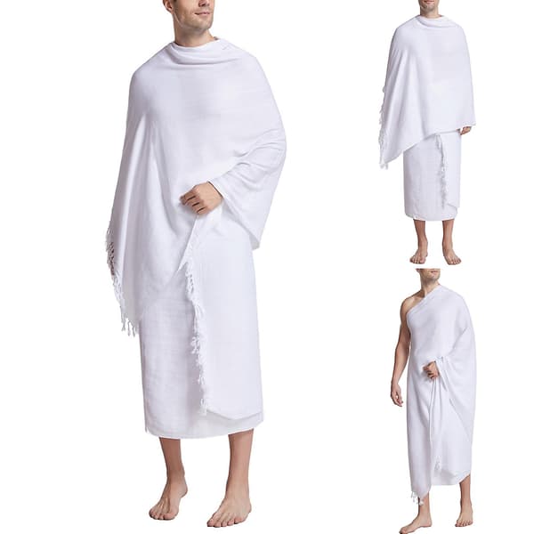 Ihram Ehram Ahram til mænd til Hajj og Umrah - 2 håndklæder-FA-